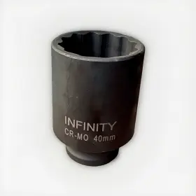 40MM12PT INFINITY Impact Socket Remove Spindle Axle Nut Front