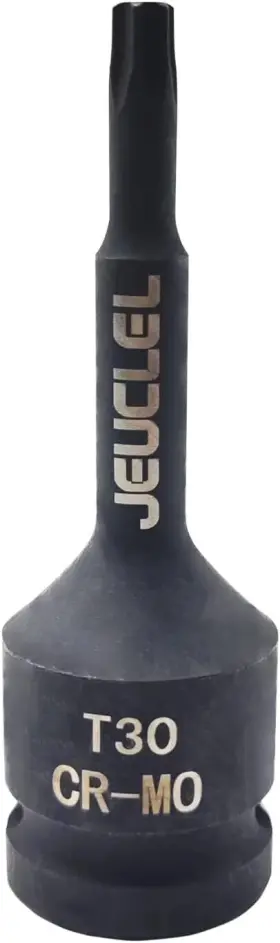 757725754274 JEUCLEL Torx Point Impact Bit Socket Square T30