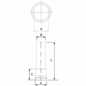 448330 JTC TOOLS Wall Impact Socket #2