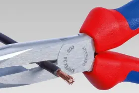 26-11-200 KNIPEX Box Joint Straight Jaws Dipped Handle Needle #3