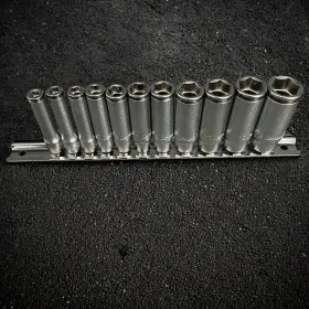 Ko-ken Rs2350m/11 Koken 1/4 Inch Drive Deep Nut Grip 5-14mm - 11 Piece Socket Set Japan Ko-ken Rs2350m/11 Koken 1/4 Inch Drive Deep Nut Grip 5-14mm - 11 Piece Socket Set Japan