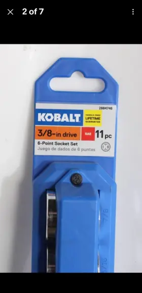 2884746 KOBALT Drive Shallow Socket Set