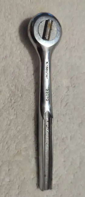 Kraeuter 32070 Vintage Ratchet 3/8 Inch Drive 7.5 Long Reversible #32070 Usa Euc