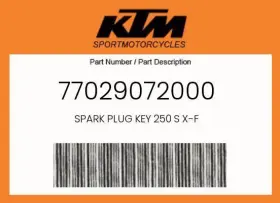 77029072000 KTM Spark Plug Key 250S