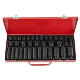 JUR3SL KYLE Impact Socket Set Drive Point Garage Tool