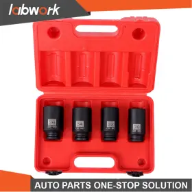 35776Q LABWORK Point Drive Spindle Axle Nut Impact Socket Set