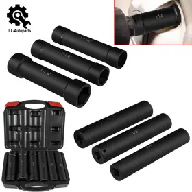 Ll-auto Qp612 1/2 Inch Drive Heavy Duty Extended Length Extra-deep Impact Socket Set