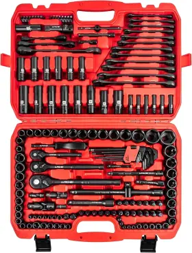 LLN086-160 LLNDEI Mechanics Tool Set Socket Drive Professio