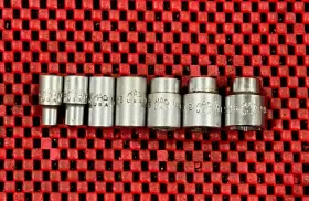 Mac Tools Piece 1/4 Inch Drive Point Sae Chrome Shallow Set