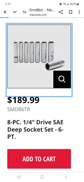 MDM-6 MAC TOOLS Drive Sockets