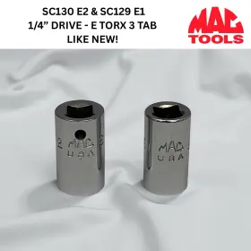 SC129 MAC TOOLS Socket Drive Torx SC130 E1 E2