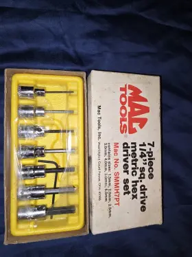 SMMH7PT MAC TOOLS Drive Square Hex Socket Set