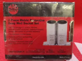 Mac Tools Sspxd26mcr New 2 Piece 1/2 Inch Drv Metric Protective Deepwell Socket Set 19mm And 21mm