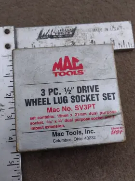 SV3PT MAC TOOLS Drive Impact Wheel Lug Socket Set #2