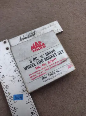 SV3PT MAC TOOLS Drive Impact Wheel Lug Socket Set