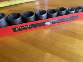 VP126R-VP406R MAC TOOLS Drive Impact Socket Set Shallow Vp