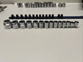 X66-X326 MAC TOOLS Drive Shallow Socket Set Rail