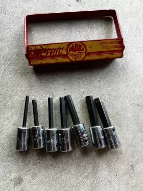 XT84 MAC TOOLS Hex Bit Drive Socket Set #3