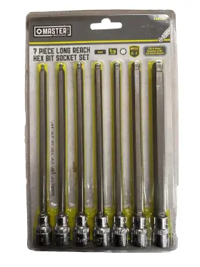 228028 MASTER MECHANIC Hex Bit Socket Set Steel