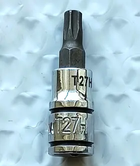 Matco Tools A27tpxva Inch Adv 1/4 Socket Driven T27h Torx Bit Tamper Resistant