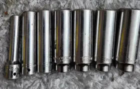 Matco Tools Ad5m6-ad14m6 1/4 Inch Drive 7 Piece Metric Deep Chrome Socket Set 5 8 9 11 12 13 14mm