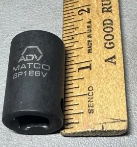 BP166V MATCO TOOLS Drive Impact Socket Shallow Point