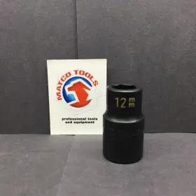 Matco Tools Cp12m6a 12mm 6 Point Impact Socket 1/2 Inch Drive