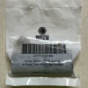 CPT19-21M6 MATCO TOOLS Drive Point Wall Socket