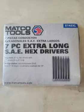 S7ASXL MATCO TOOLS Drive Hex Bit Socket Set