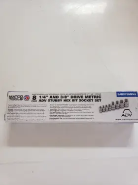 SABXYSM8VA MATCO TOOLS Stubby Hex Bit Socket Set