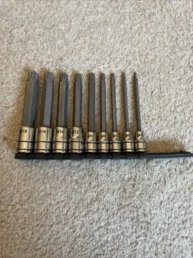 SBQLM92V MATCO TOOLS Triple Square Bit Socket Set M4 M18