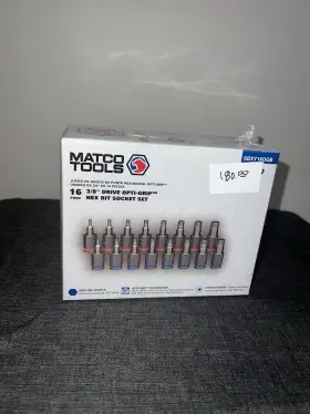 SBXY160GB MATCO TOOLS Drive Opti Grip Hex Bit Socket Set