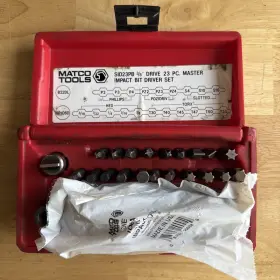 SID23PB MATCO TOOLS Master Impact Driver Bit Set Drive