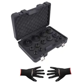 Maxpeedingrods 32be17 13pcs 1/2 Inch Drive Grooved Lock Nuts Socket Set With Internal Teeth 18-80mm Size