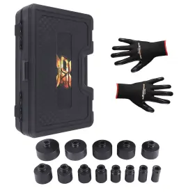 Maxpeedingrods Ta6jki 13pieces 60mm/2.36in Long With 1/2 Inch Dr Socket Set 18mm-80mm Universal