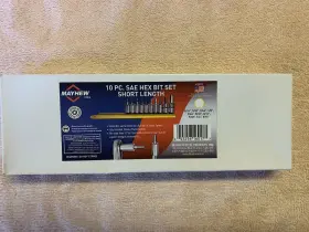 16017 MAYHEW Hex Socket Bit Set