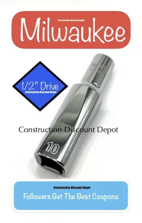 45-34-9134 MILWAUKEE Drive Point Standard Socket