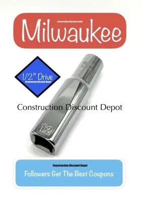 45-34-9136 MILWAUKEE Drive Point Standard Socket
