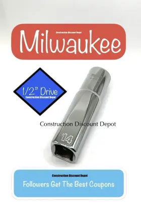 45-34-9138 MILWAUKEE Drive Point Standard Socket