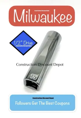 45-34-9139 MILWAUKEE Drive Point Standard Socket