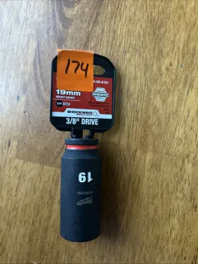 Milwaukee 49-66-6161 Shockwave Impact Duty 3/8 Drive 19mm Deep 6 Point Socket