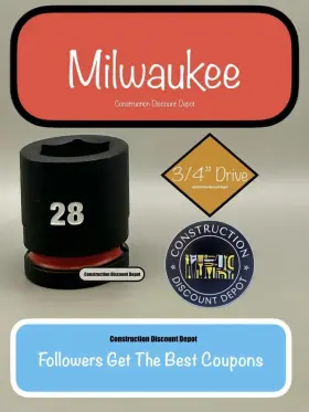49-66-6366 MILWAUKEE Shockwave Impact Drive Standard Socket