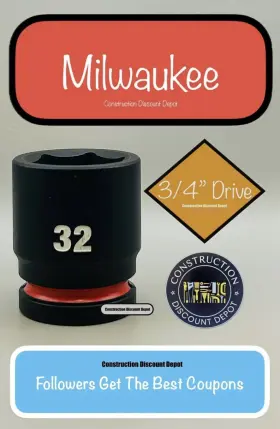 49-66-6370 MILWAUKEE Shockwave Impact Drive Shallow Socket