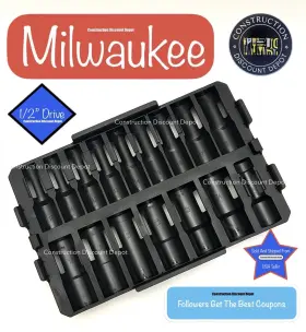 49-66-6833 MILWAUKEE Packout Tray Drive Impact Sockets