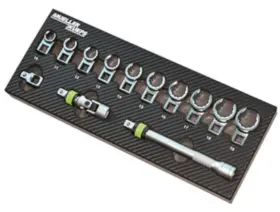 571400 MUELLER-KUEPS Ratchet Flare Nut Combination Wrench Set