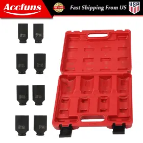 AFU43200F MUNIRATER Impact Socket Set Point Drive Spindle Nut