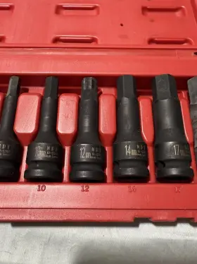 61-0214 NAPA Drive Hex Driver Impact Socket Set #3
