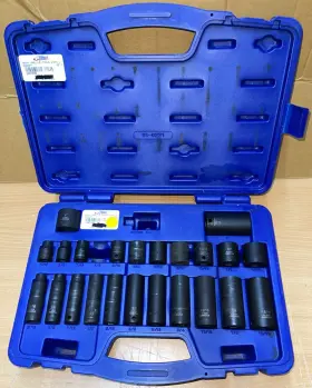 Napa 61-0221 Carlyle 25 Piece Impact Socket Set 3/8 Inch