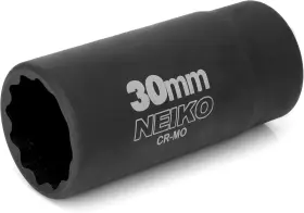 Neiko 02522a 30mm Socket 1/2 Inch Drive Deep Impact Spindle And 30 Mm