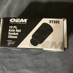 27322 OEM TOOLS Axle Nut Socket Front Hub Removal Tool